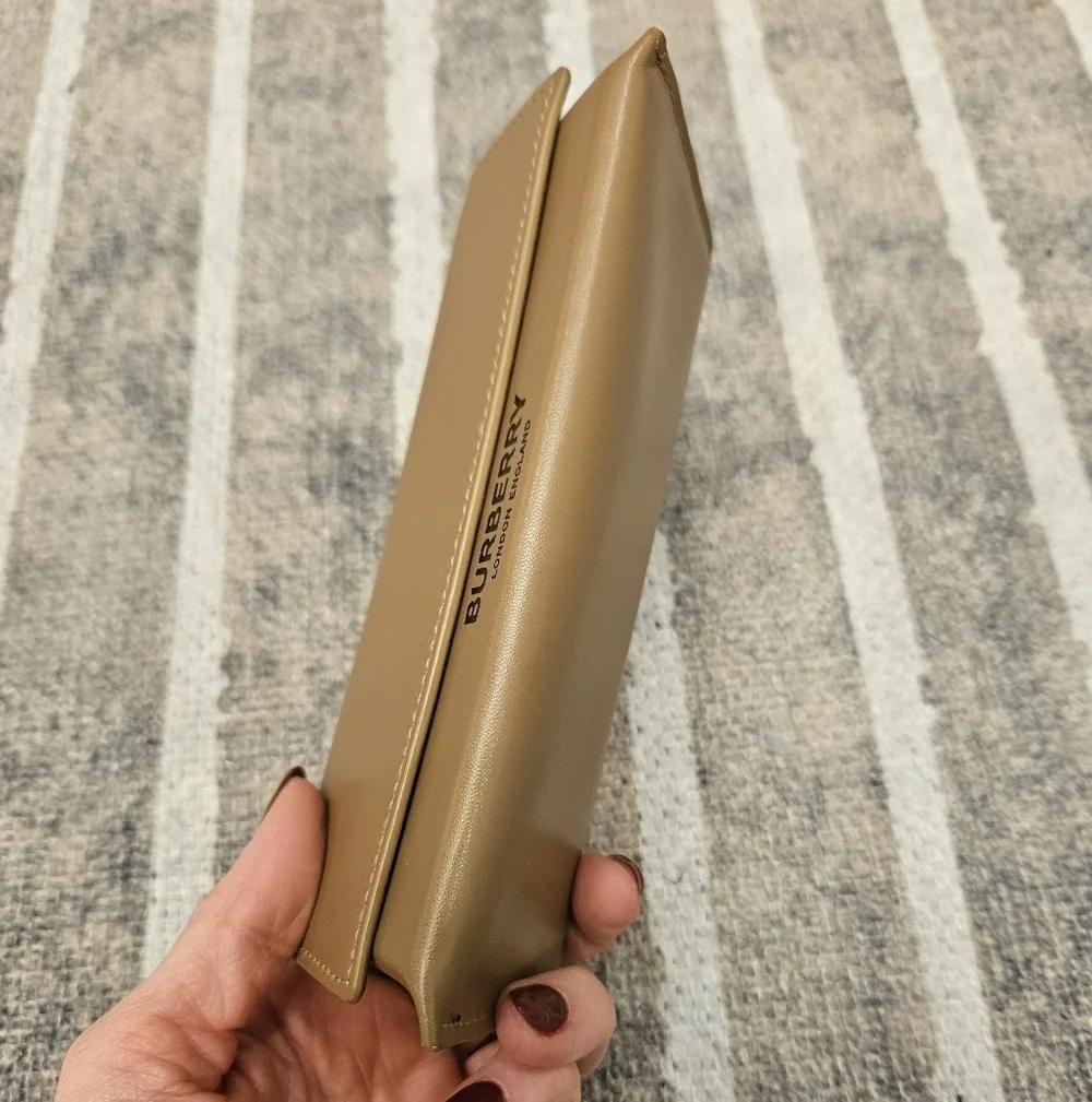 NEW Burberry Tan Sunglasses Case - EMPTY
